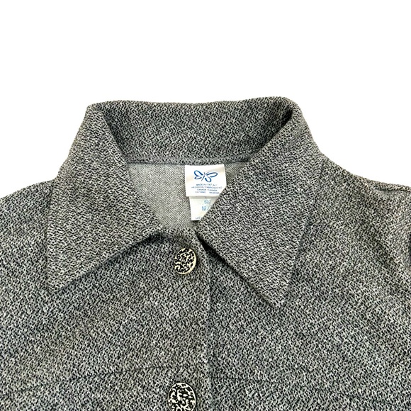 Weekenders Canada Vintage Gray & Black Blazer Jacket, Size Medium - Picture 3 of 10